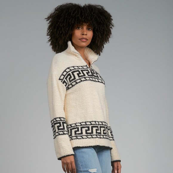 Elan Women's Utopia Half Zip Soft Knit Pullover - Picture 3 of 4